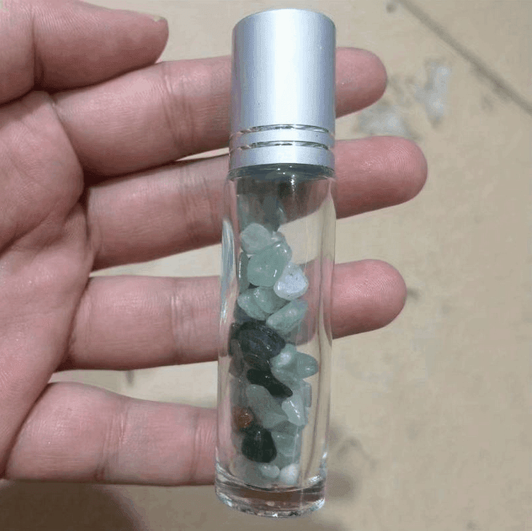 10pcs Clear Glass Roller Bottles