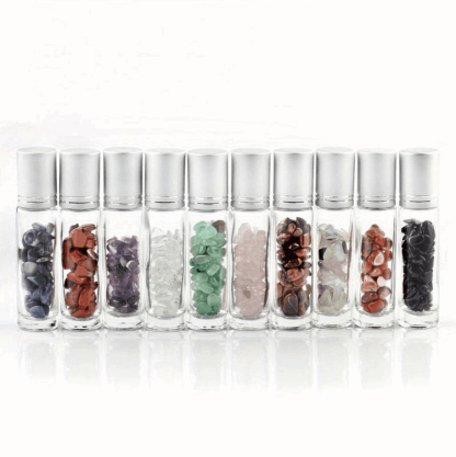 10pcs Clear Glass Roller Bottles