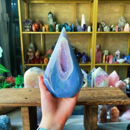 【Weekly Flash Deals】Druzy Agate With Amethyst Free Form