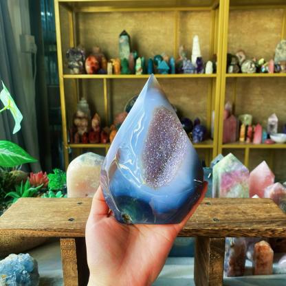【Weekly Flash Deals】Druzy Agate With Amethyst Free Form
