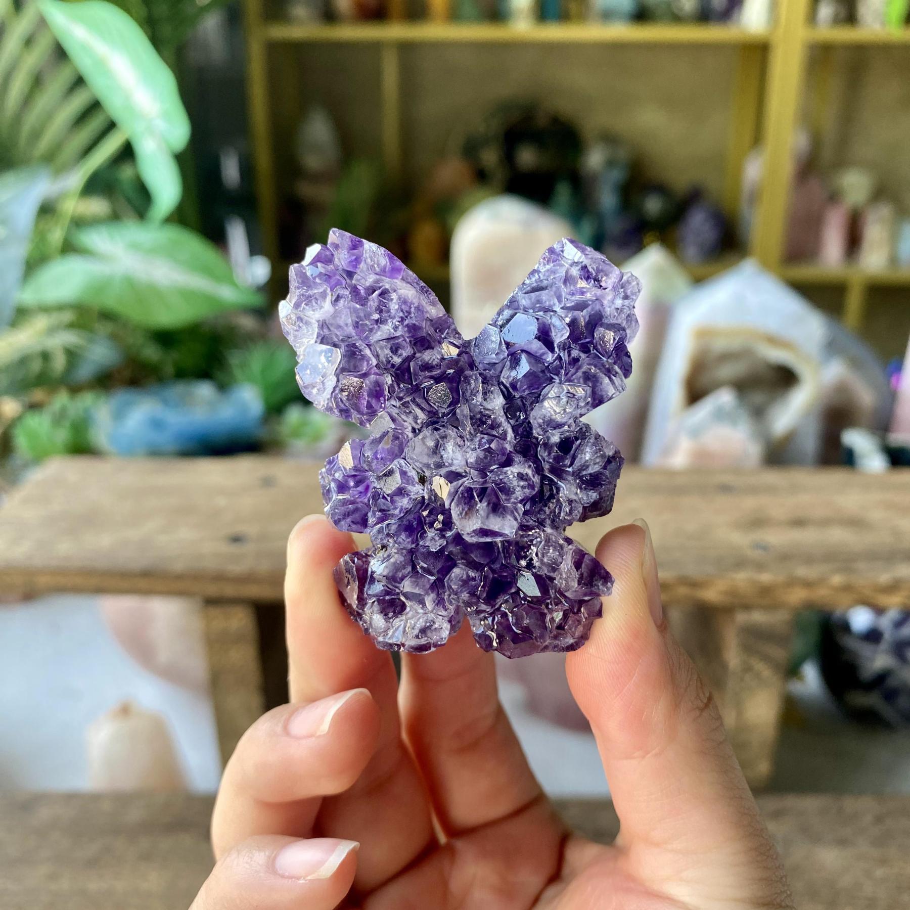 【Weekly Flash Deals】Amethyst Butterfly Cluster