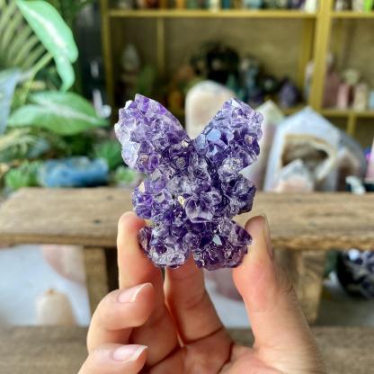 【Weekly Flash Deals】Amethyst Butterfly Cluster