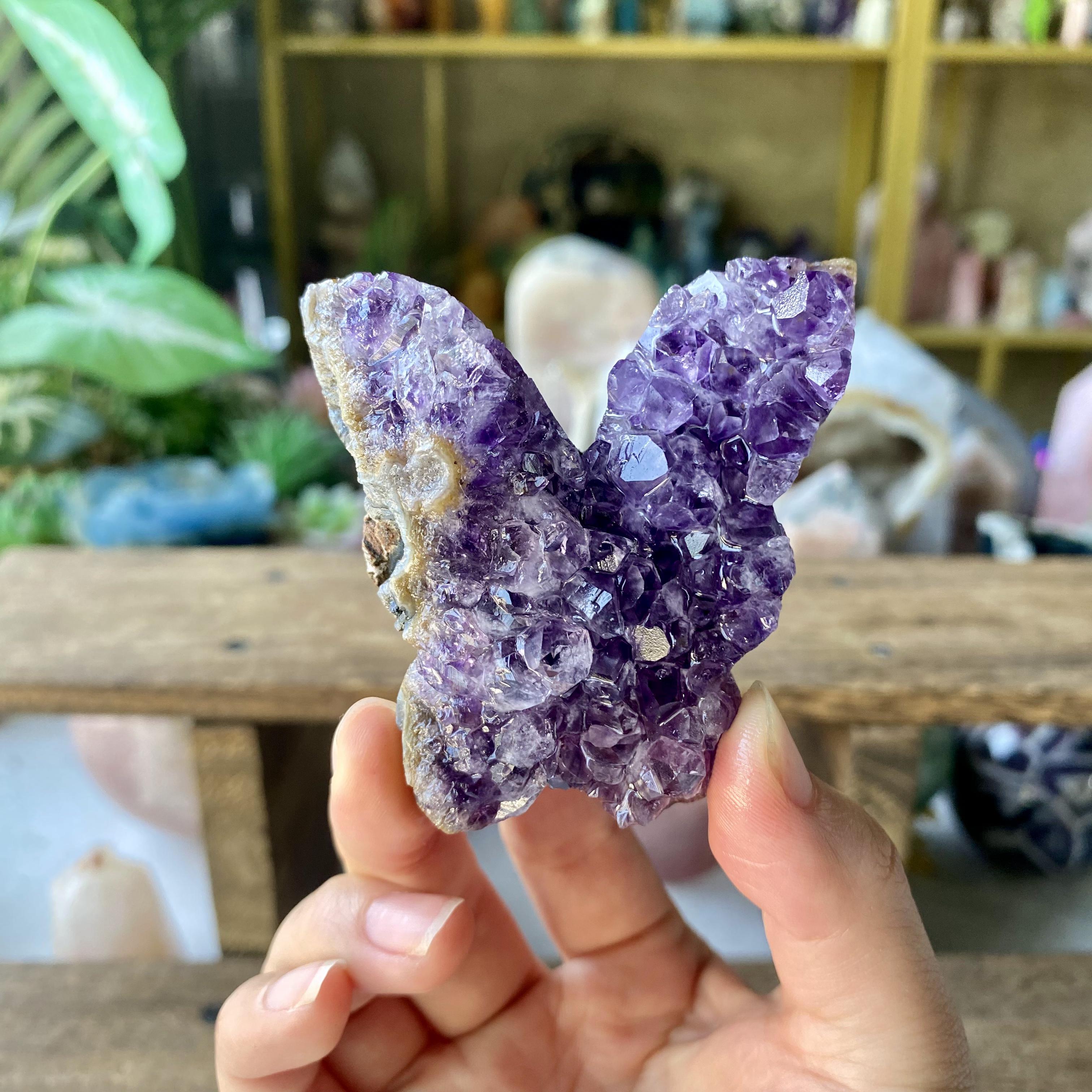 【Weekly Flash Deals】Amethyst Butterfly Cluster