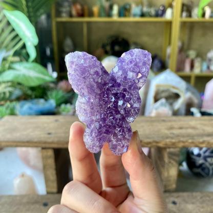 【Weekly Flash Deals】Amethyst Butterfly Cluster