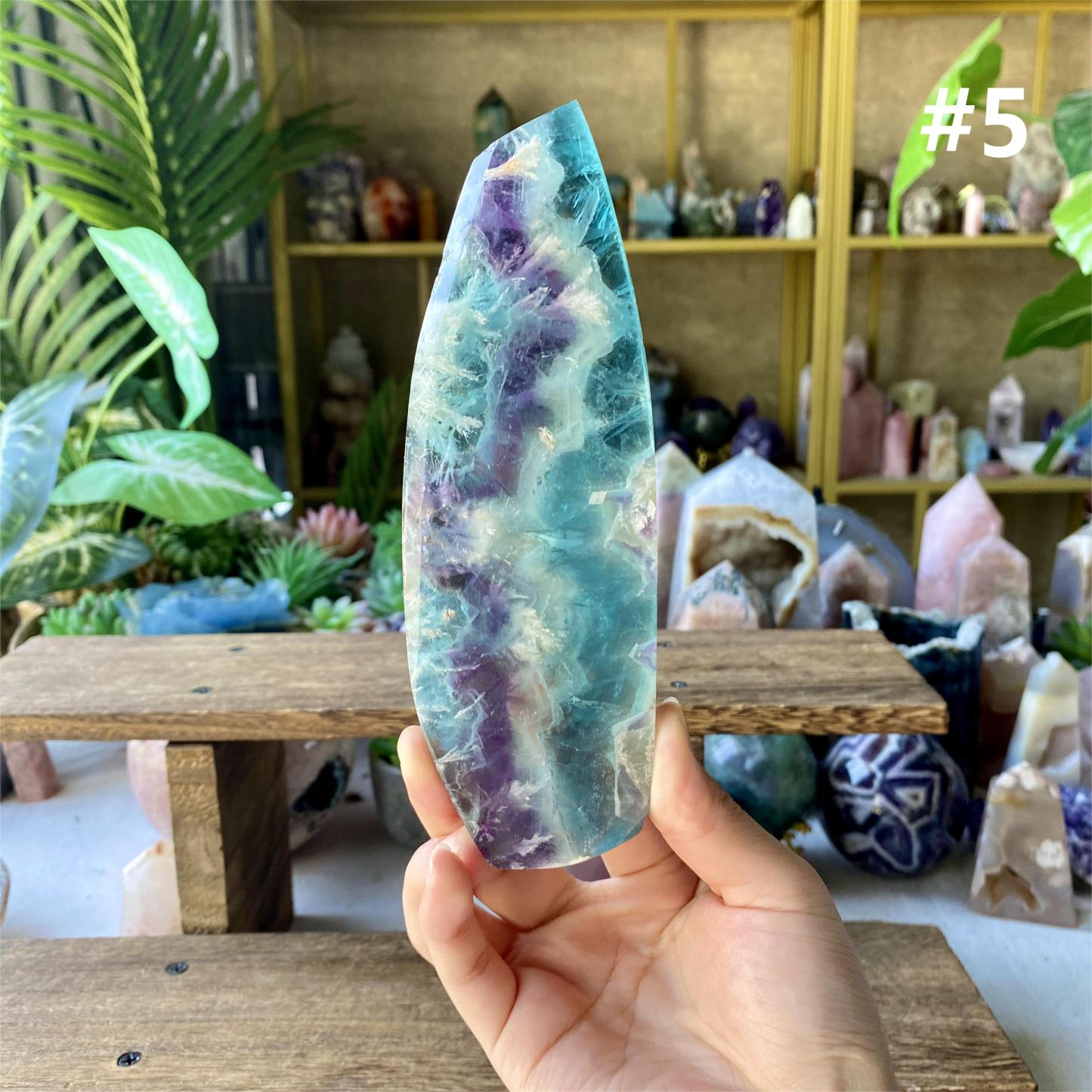 【Weekly Flash Deals】Snowflake Fluorite Slice