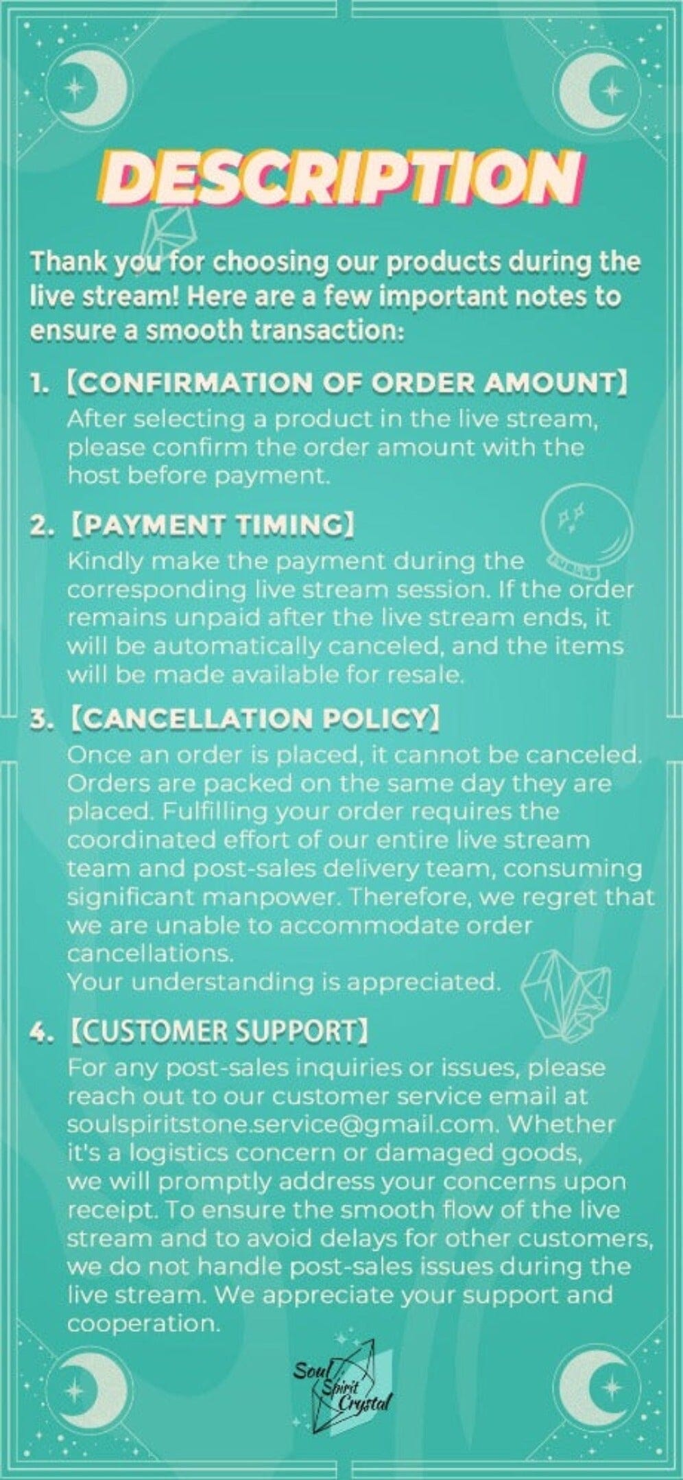 Tiktok $1 Link for Worldwide Crystal Purchases【@wildlotus_crystal】