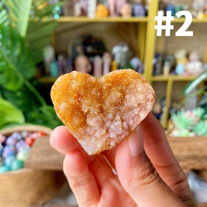 【Weekly Flash Deals】Citrine Heart Cluster
