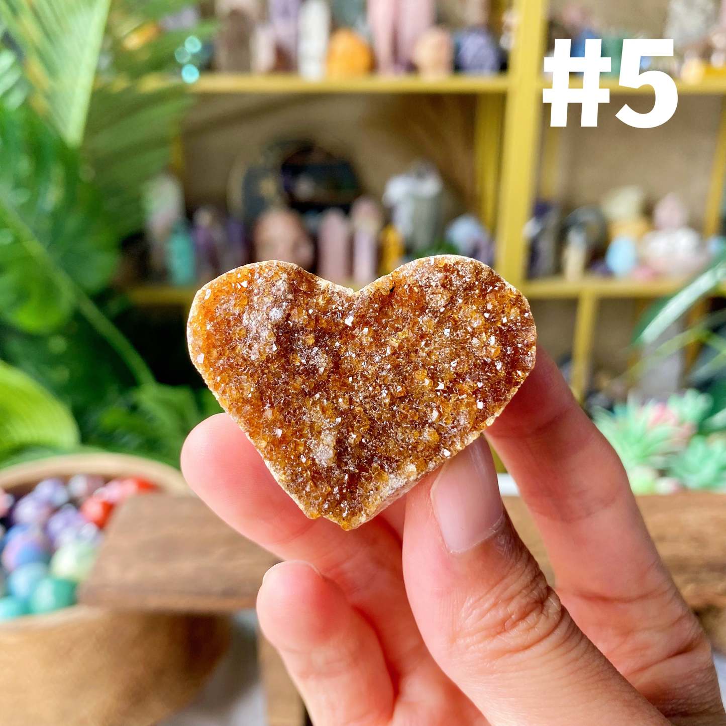 【Weekly Flash Deals】Citrine Heart Cluster