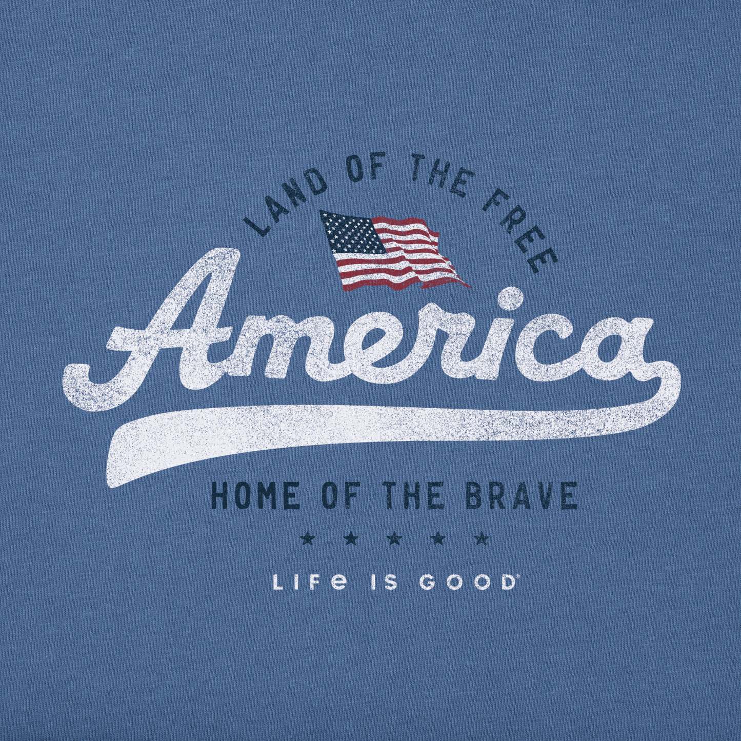 Men's Land of the Free Short Sleeve Crusher Tee