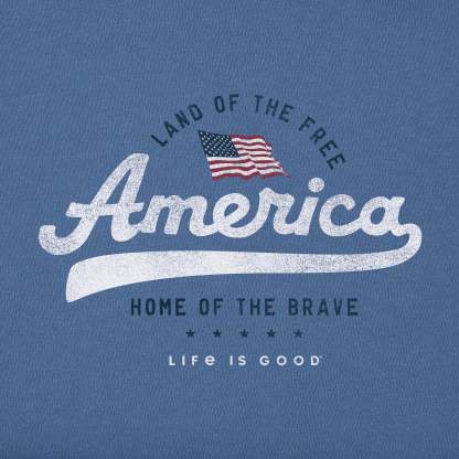 Men's Land of the Free Short Sleeve Crusher Tee