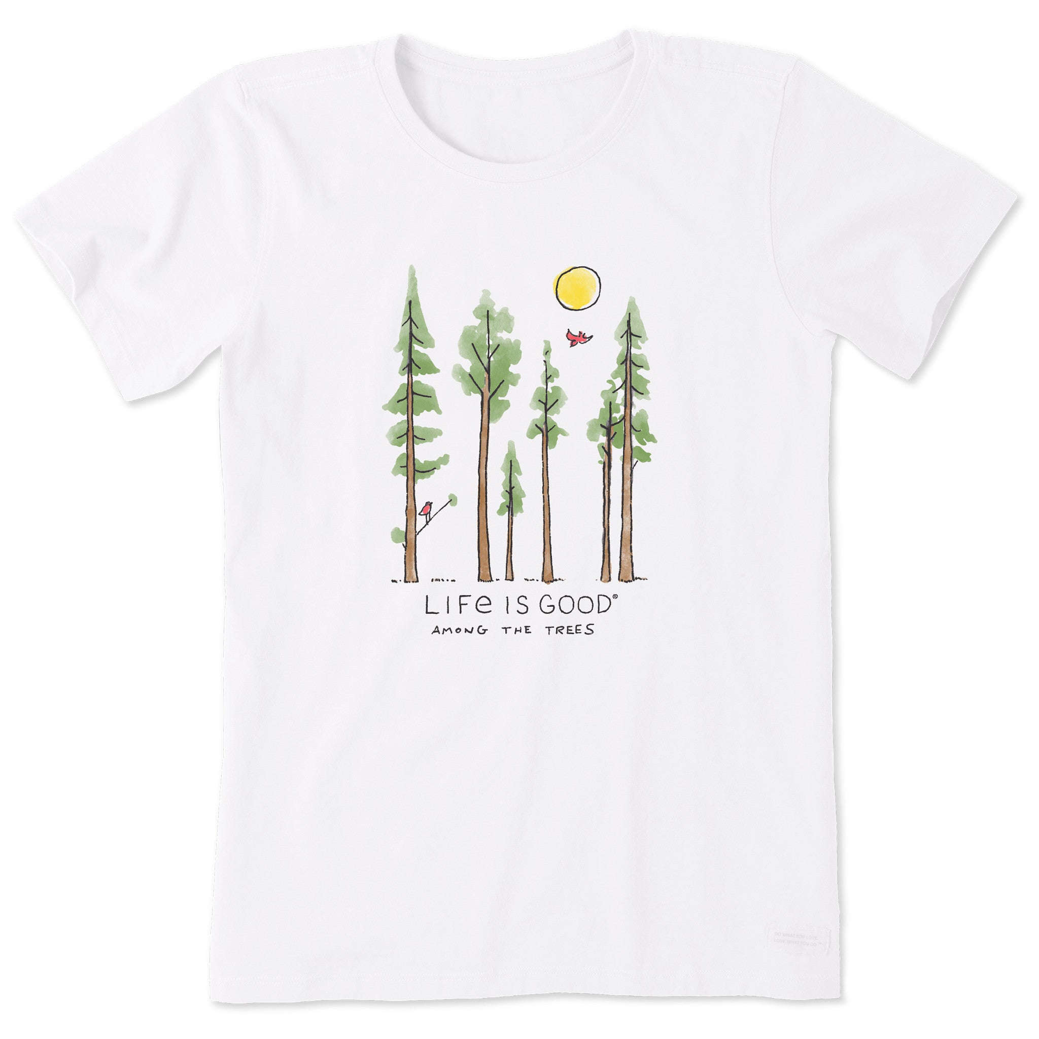 Women's Life is Good Among the Trees Short Sleeve Tee