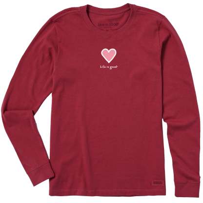 Women's Heart Long Sleeve Crusher Tee