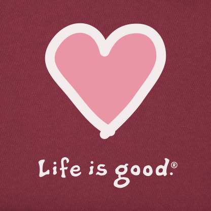 Women's Heart Long Sleeve Crusher Tee