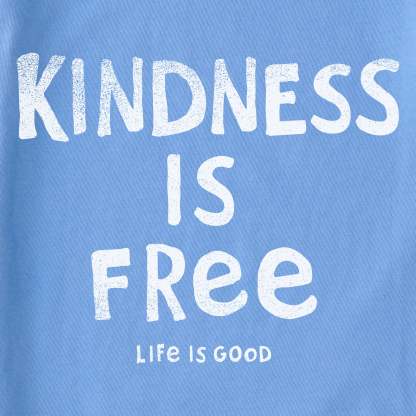 Women's Kindness is Free Long Sleeve Crusher Tee
