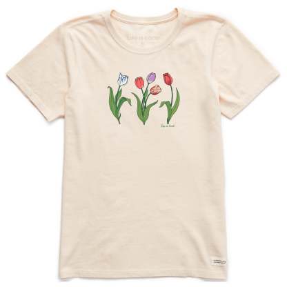 Women's 3 Genuine Tulips Short Sleeve Crusher Tee