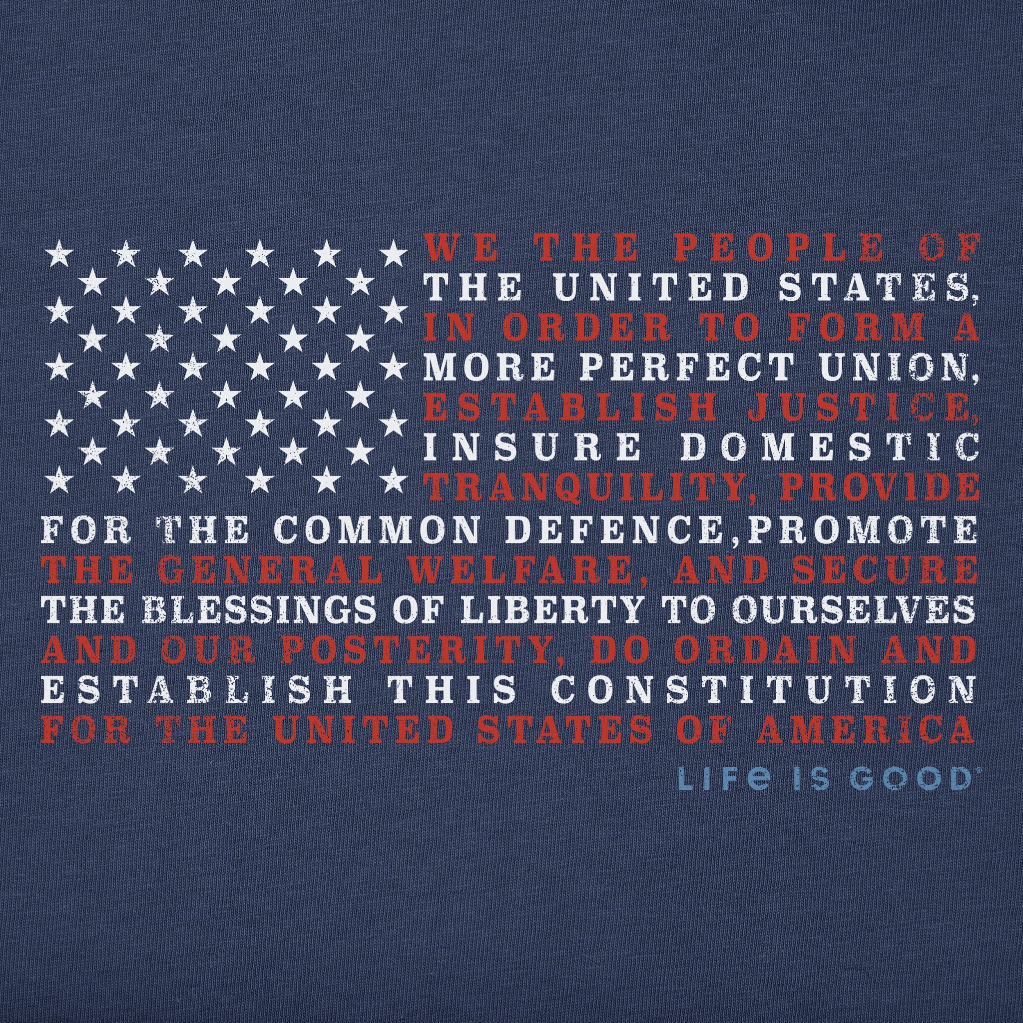Men's Constitution Flag Short Sleeve Tee