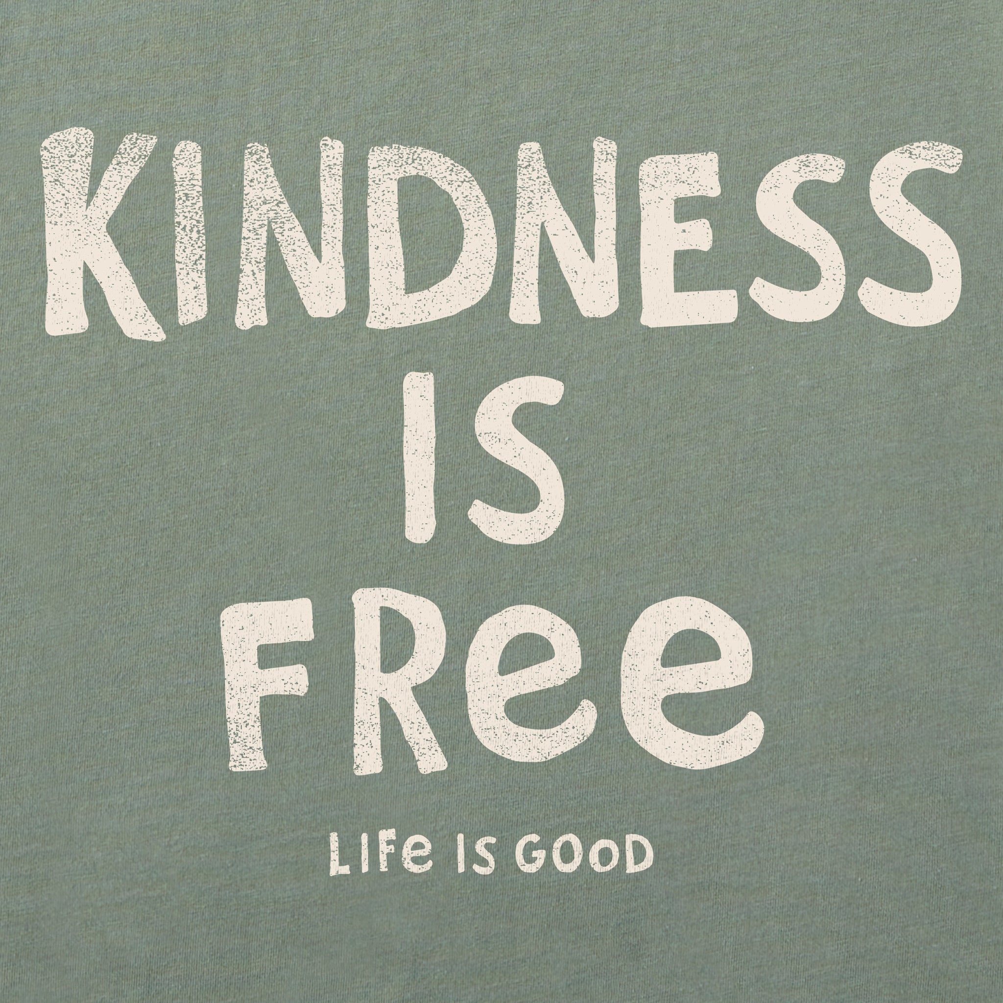 Women's Kindness is Free Long Sleeve Crusher Tee