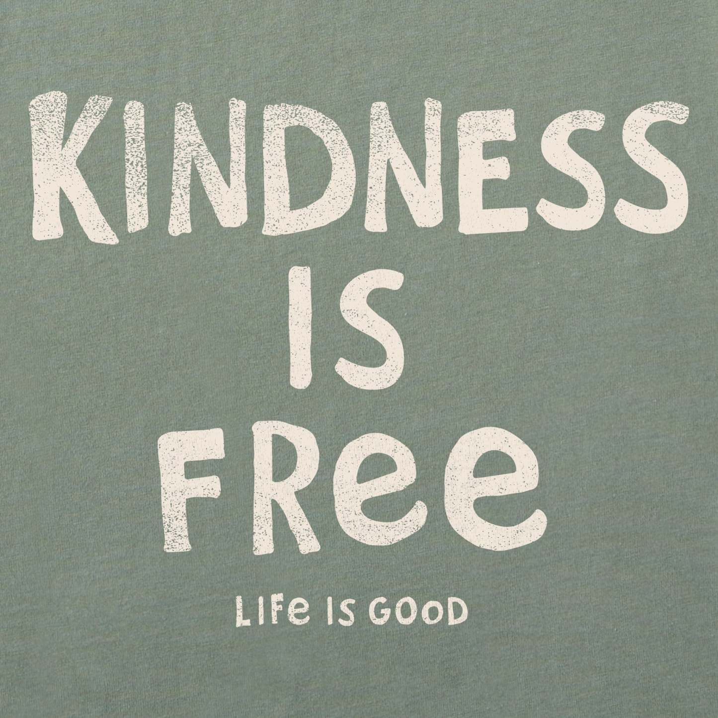 Women's Kindness is Free Long Sleeve Crusher Tee