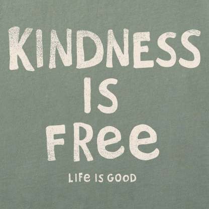 Women's Kindness is Free Long Sleeve Crusher Tee