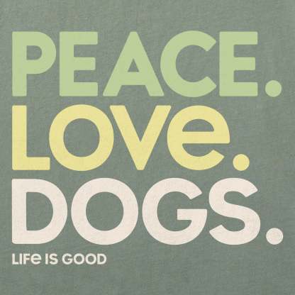 Women's Peace Love Dogs Short Sleeve Crusher Tee