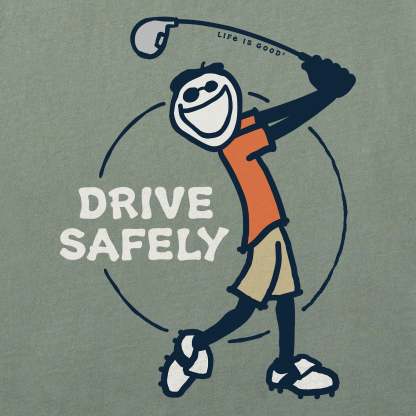 Men's Jake Golf Drive Safely Short Sleeve Crusher-LITE Tee