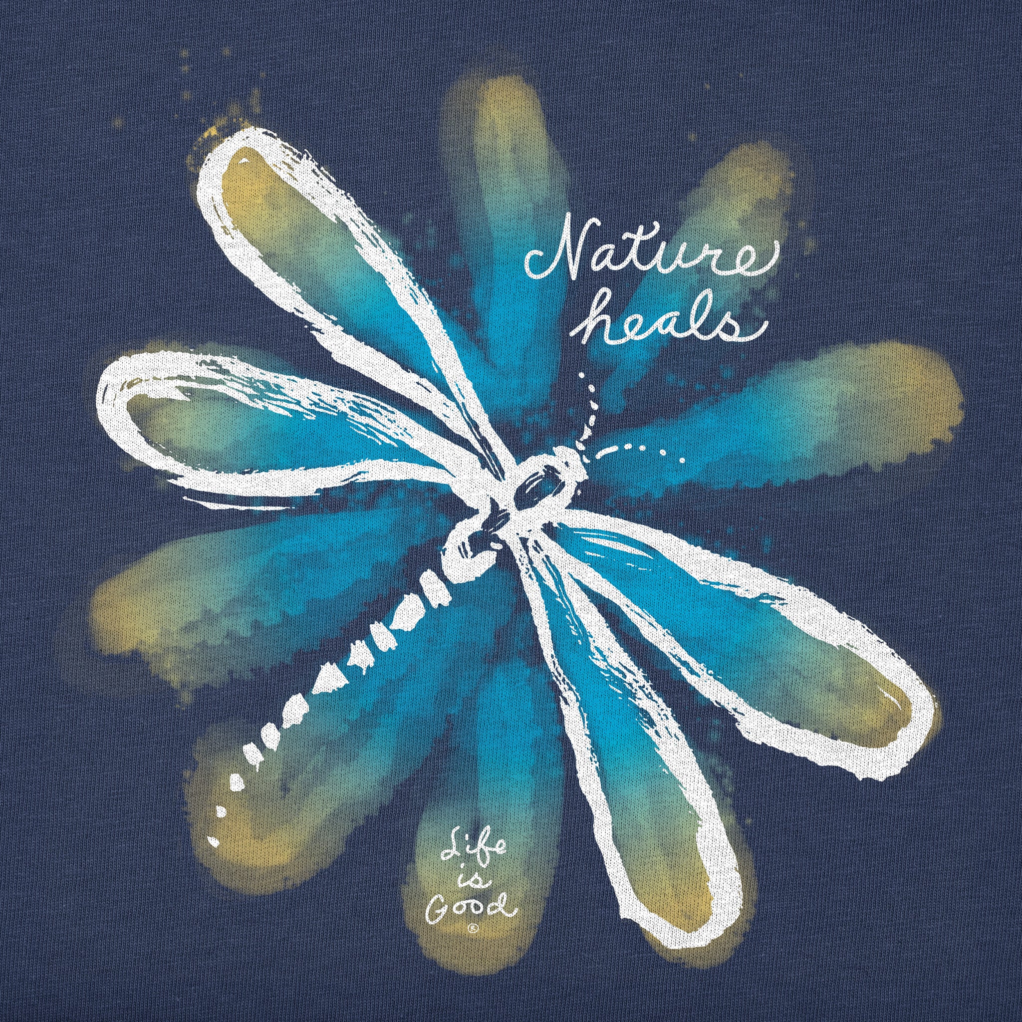 Women's Nature Heals Dragonfly Short Sleeve Vee