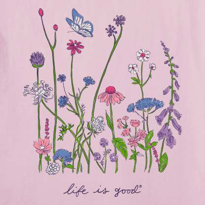 Women's Realaxed Wildflowers Short Sleeve Tee