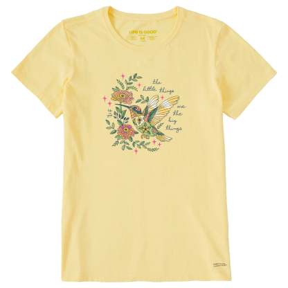 Women's Little Thing Hummingbird Short Sleeve Crusher Tee