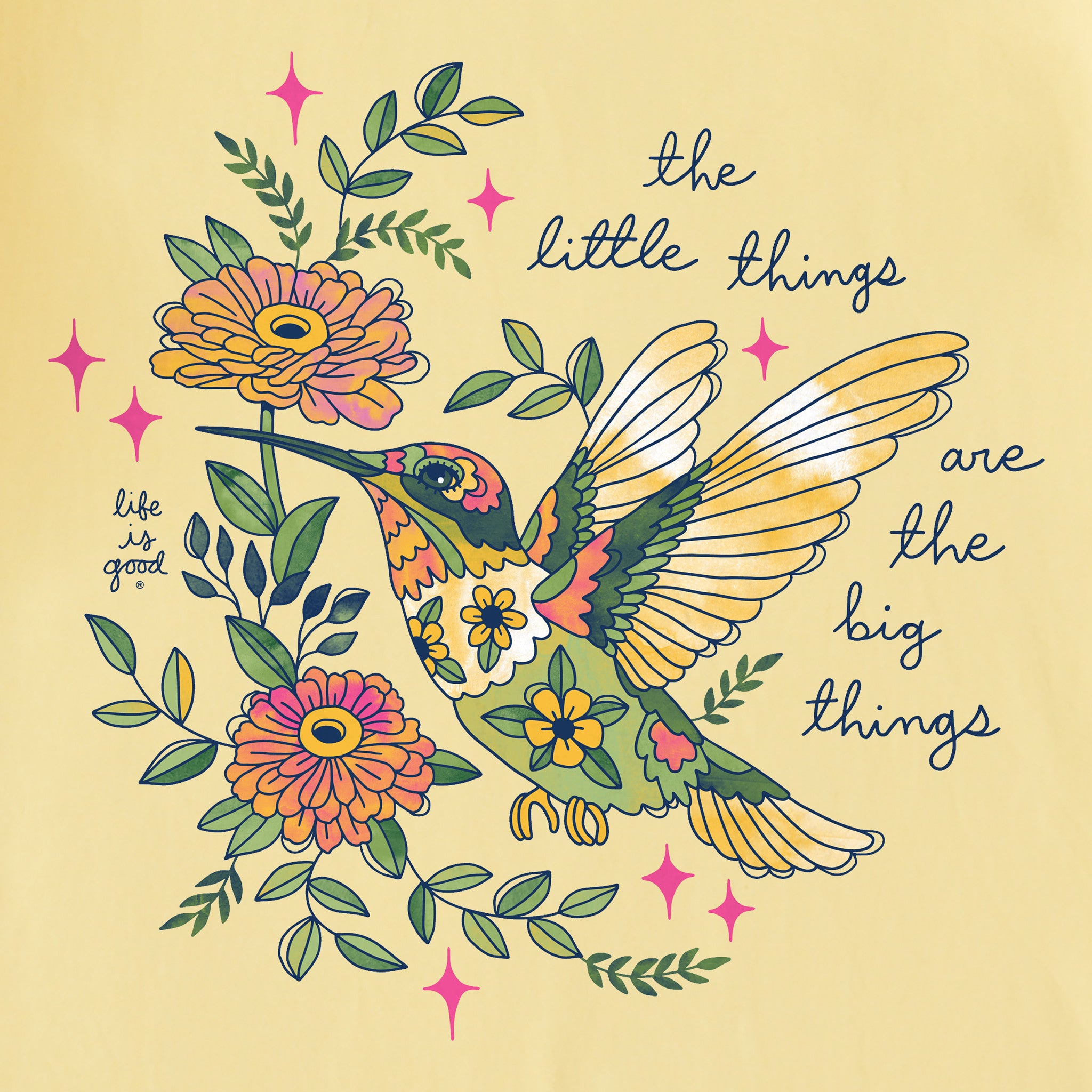 Women's Little Thing Hummingbird Short Sleeve Crusher Tee