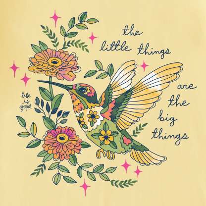 Women's Little Thing Hummingbird Short Sleeve Crusher Tee
