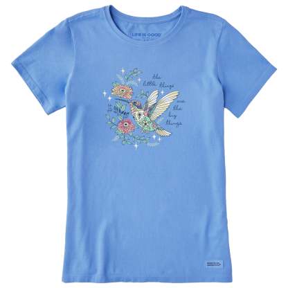 Women's Little Thing Hummingbird Short Sleeve Crusher Tee