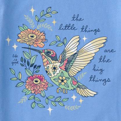Women's Little Thing Hummingbird Short Sleeve Crusher Tee