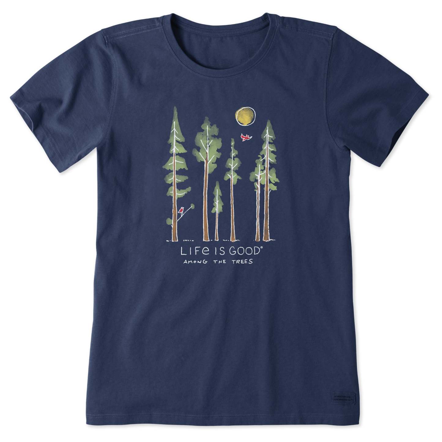 Women's Life is Good Among the Trees Short Sleeve Tee