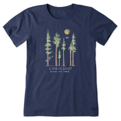 Women's Life is Good Among the Trees Short Sleeve Tee