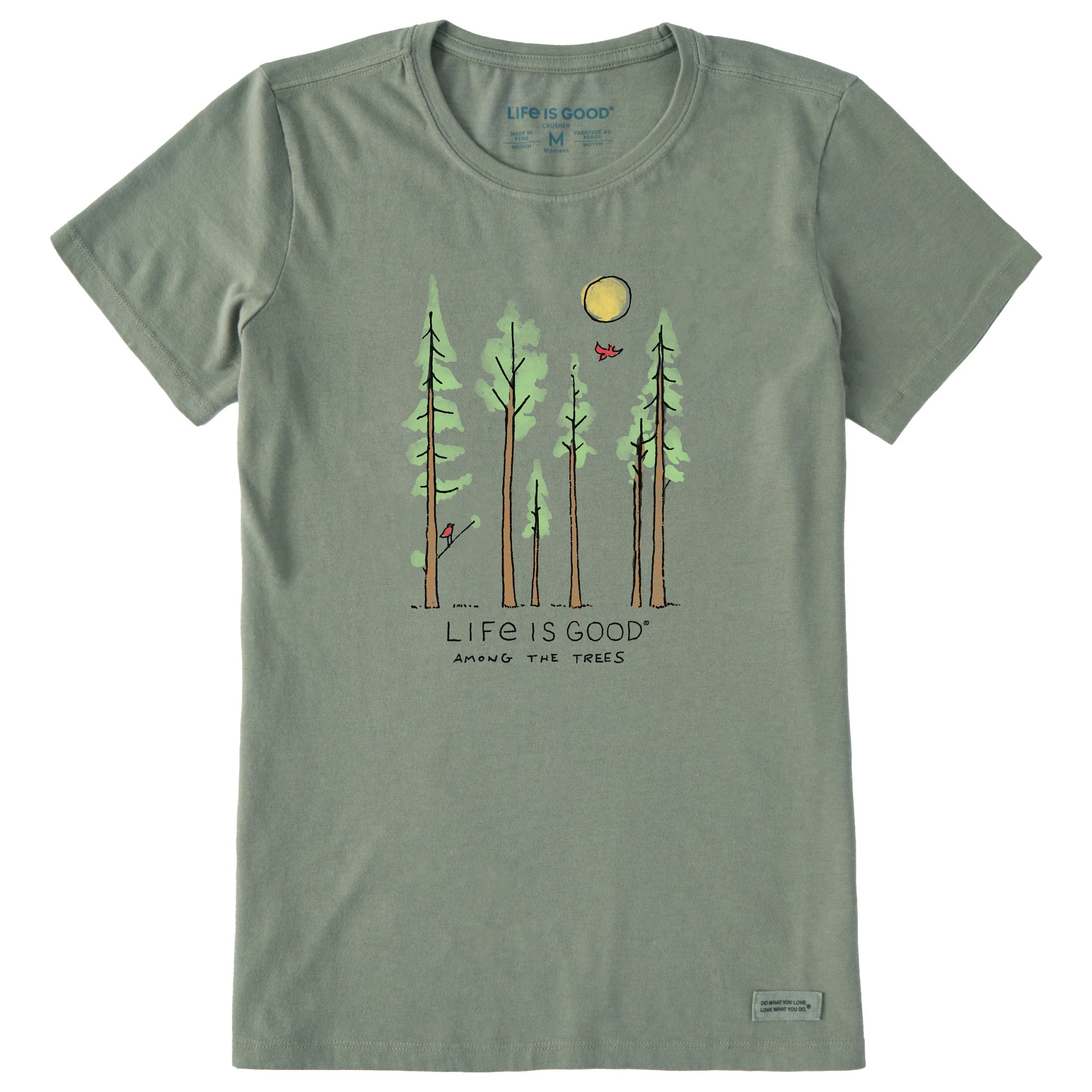 Women's Life is Good Among the Trees Short Sleeve Tee