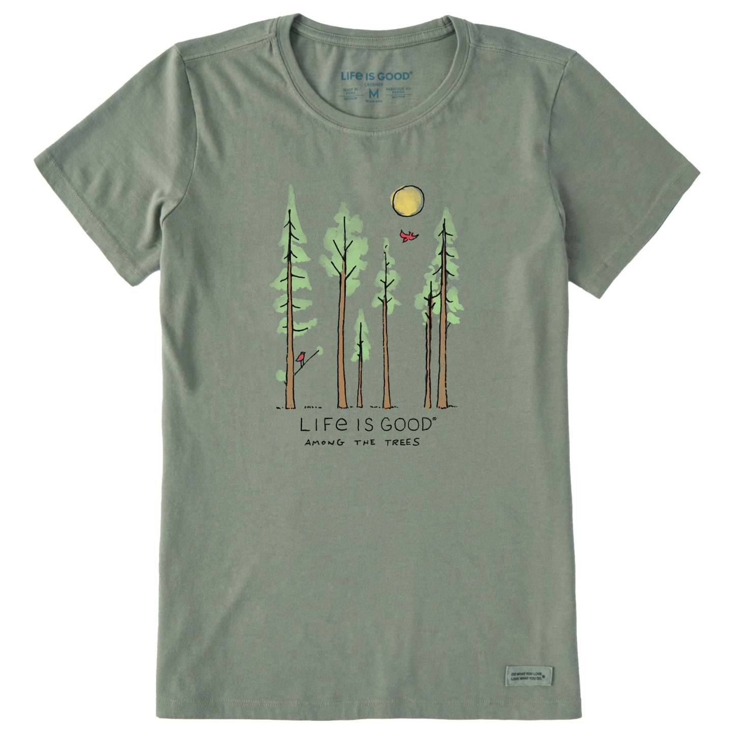 Women's Life is Good Among the Trees Short Sleeve Tee