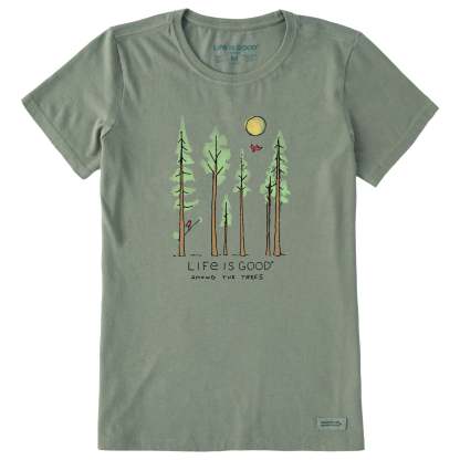 Women's Life is Good Among the Trees Short Sleeve Tee