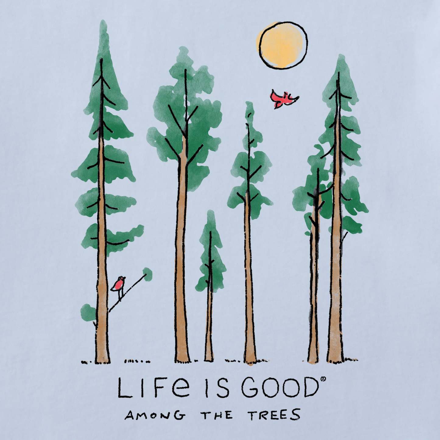 Women's Life is Good Among the Trees Short Sleeve Tee