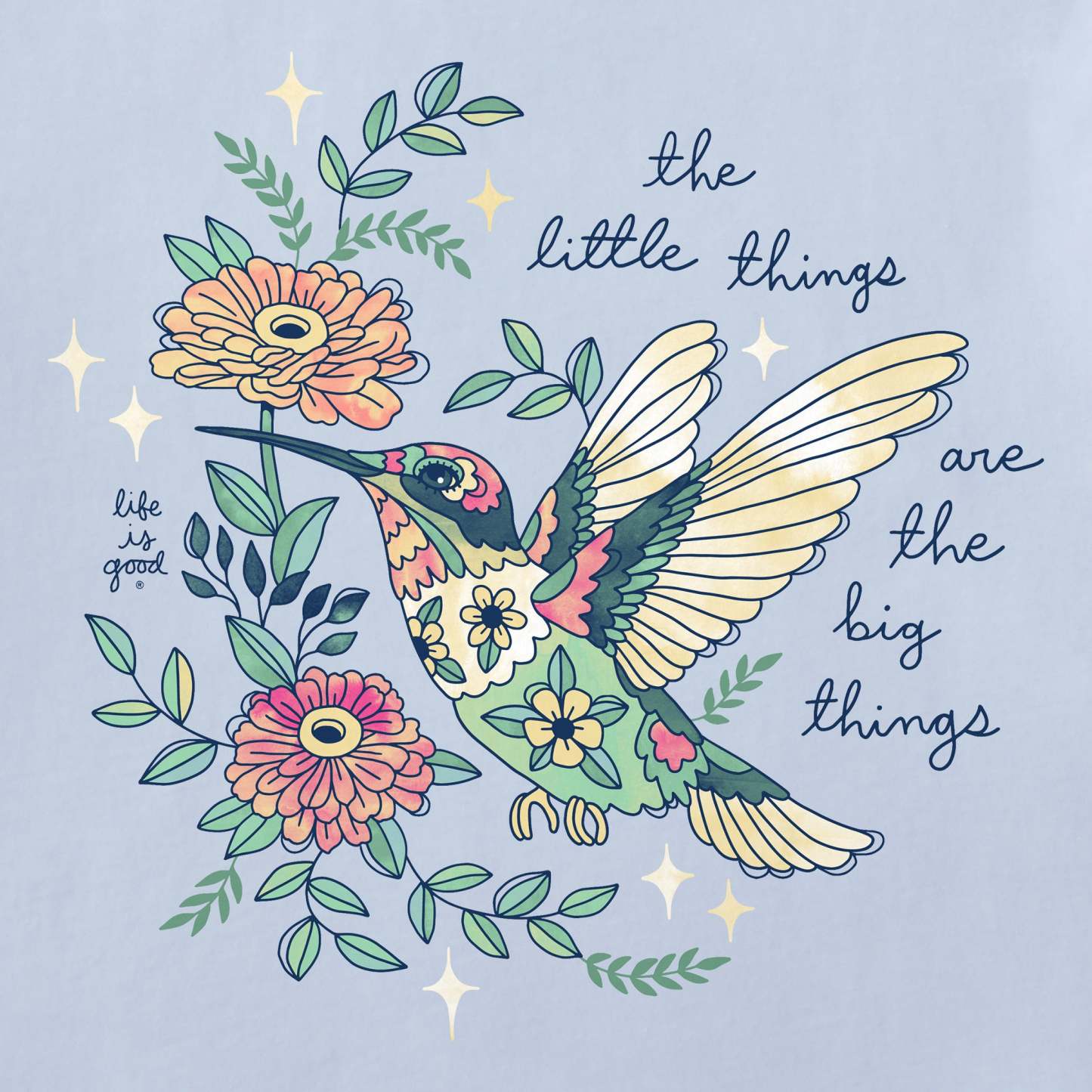 Women's Little Thing Hummingbird Short Sleeve Crusher Tee