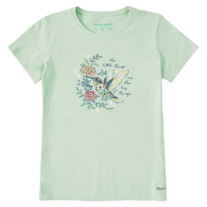 Women's Little Thing Hummingbird Short Sleeve Crusher Tee
