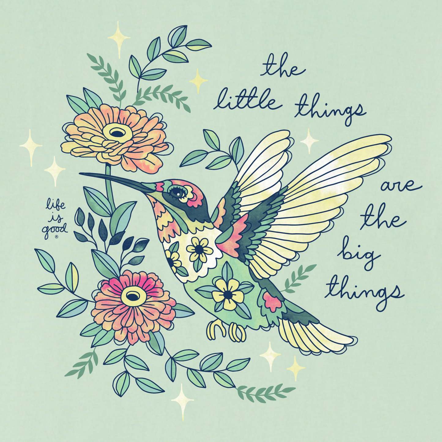 Women's Little Thing Hummingbird Short Sleeve Crusher Tee