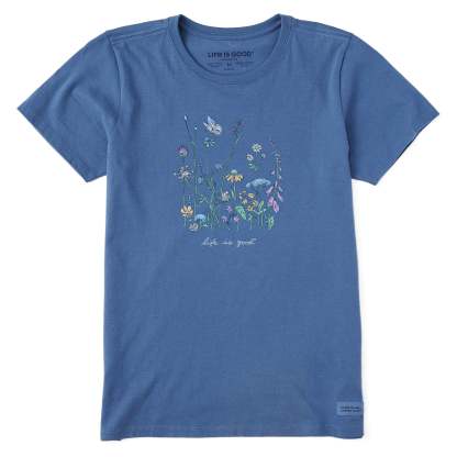 Women's Realaxed Wildflowers Short Sleeve Tee