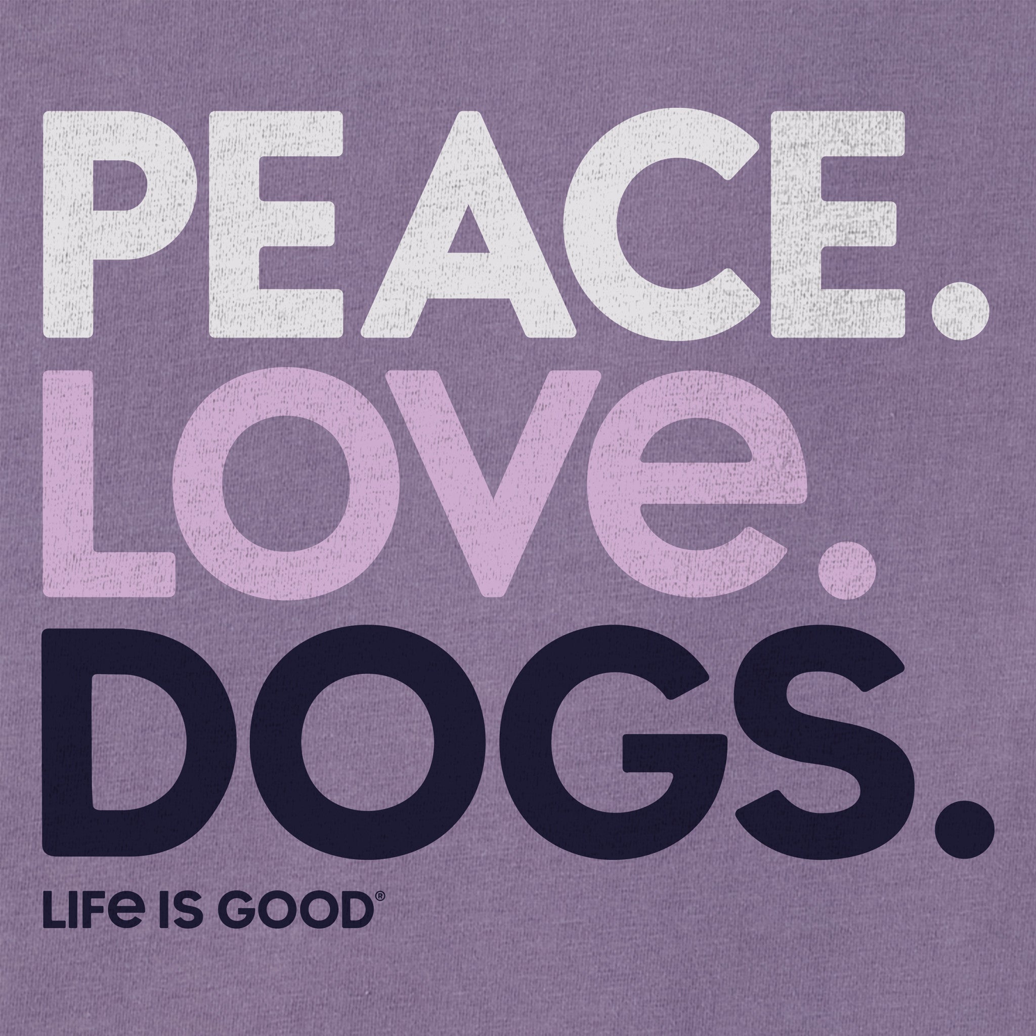 Women's Peace Love Dogs Short Sleeve Crusher Tee