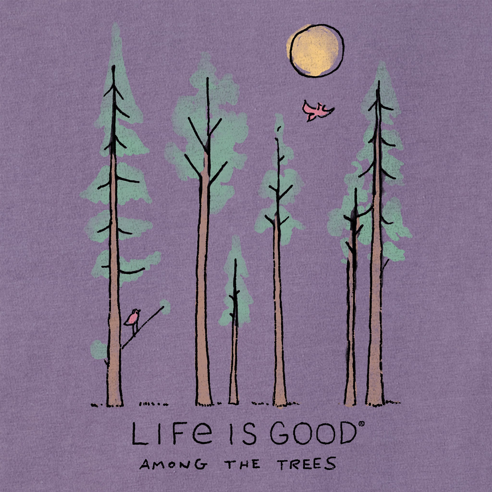 Women's Life is Good Among the Trees Short Sleeve Tee
