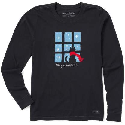Women's Magic in the Air Cat Long Sleeve Crusher Tee