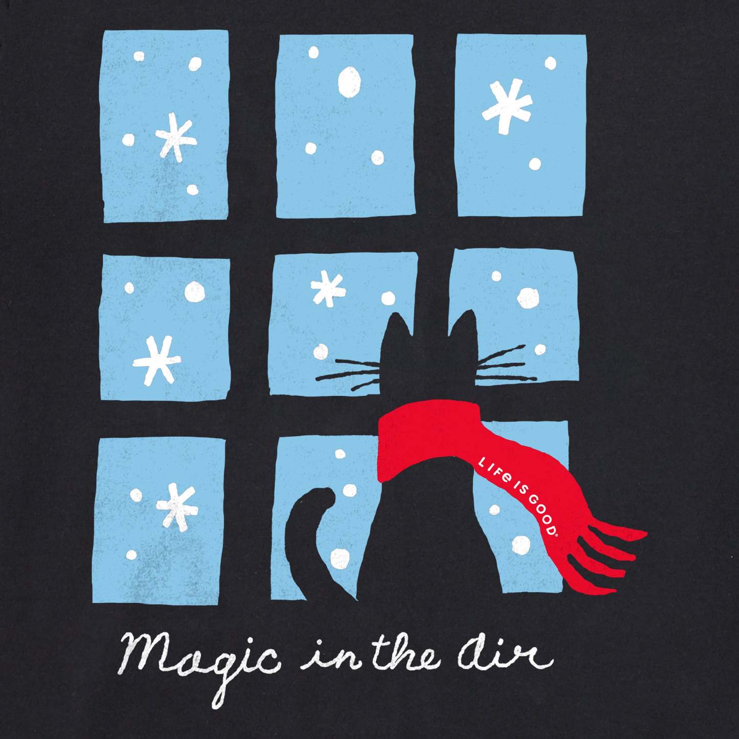 Women's Magic in the Air Cat Long Sleeve Crusher Tee