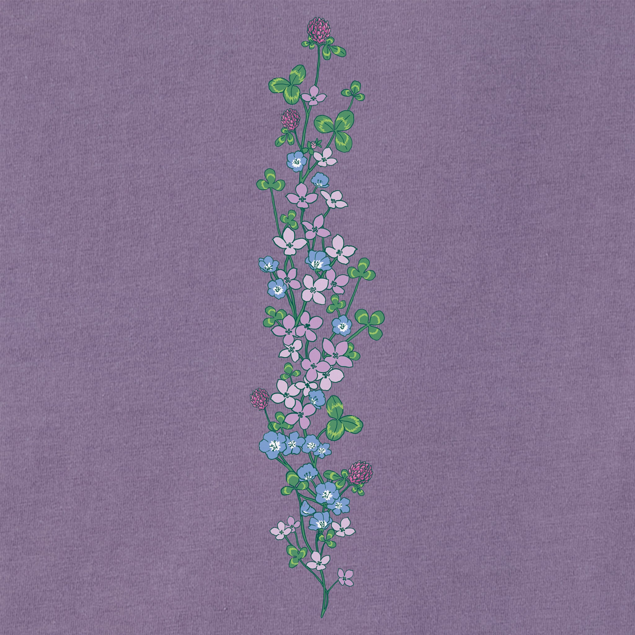 Women's Clovers & Wildflowers Long Sleeve Crusher Tee