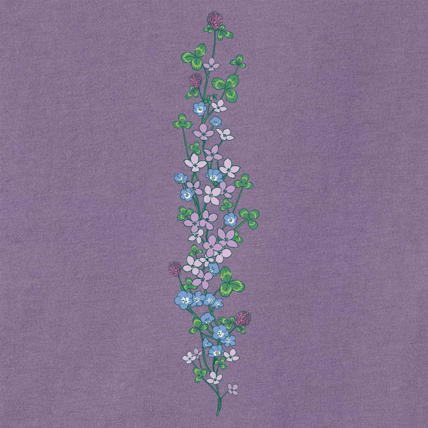 Women's Clovers & Wildflowers Long Sleeve Crusher Tee