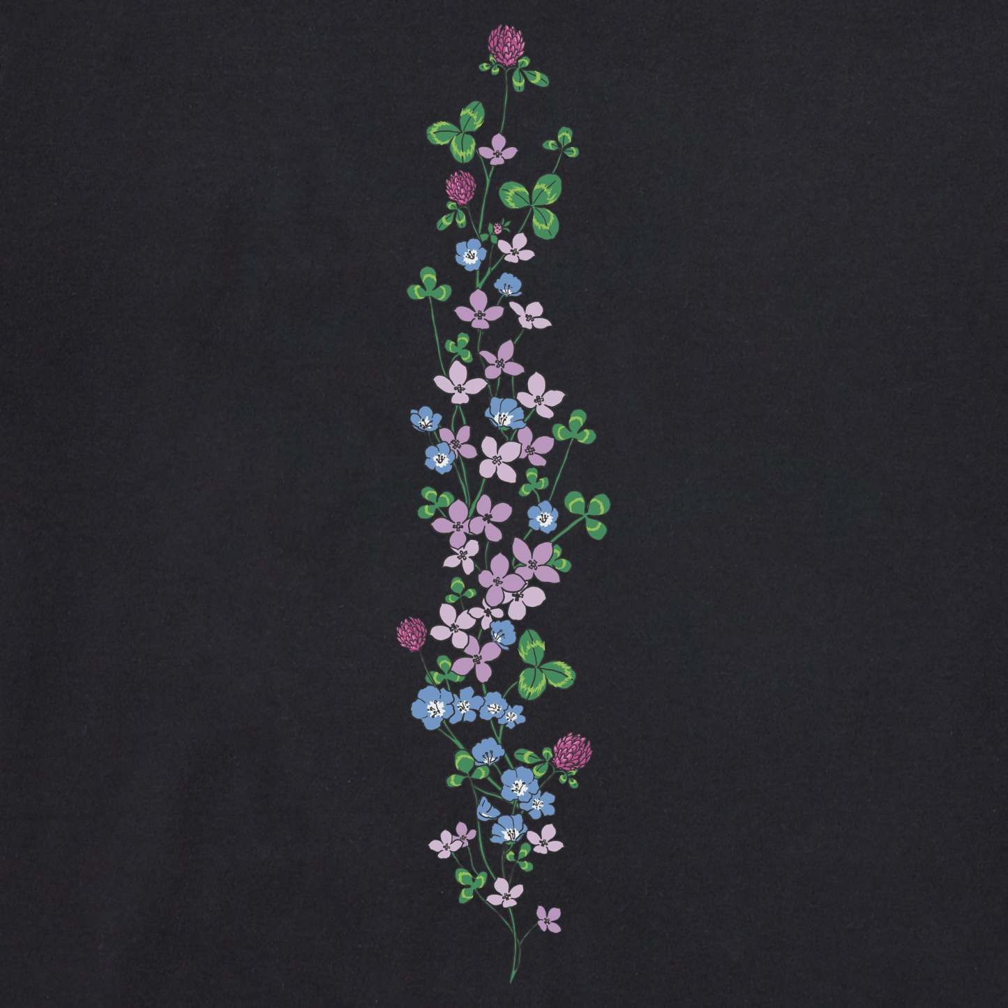 Women's Clovers & Wildflowers Long Sleeve Crusher Tee