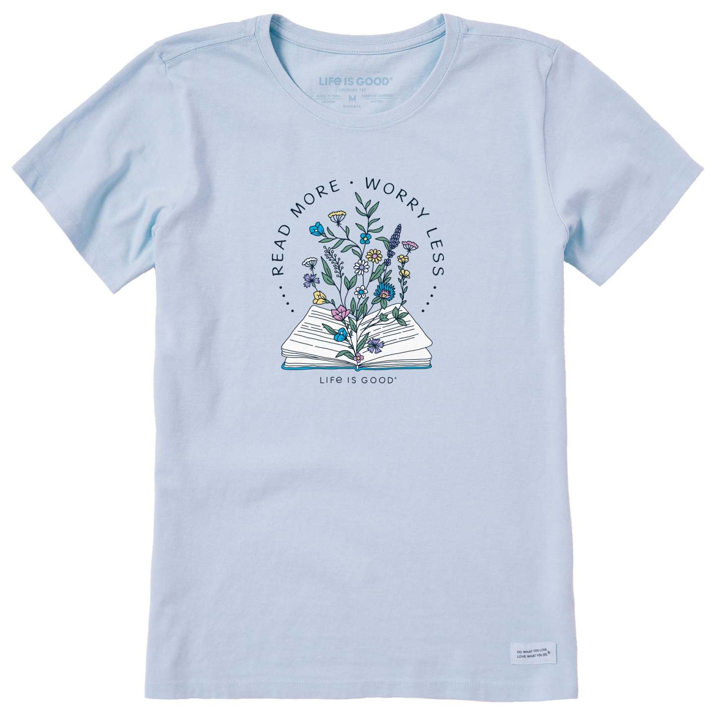 Women's Read More Flower Book Short Sleeve Tee
